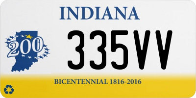 IN license plate 335VV