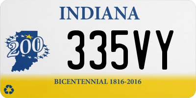 IN license plate 335VY