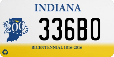 IN license plate 336BO