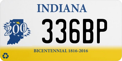 IN license plate 336BP