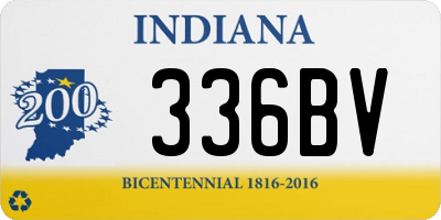 IN license plate 336BV
