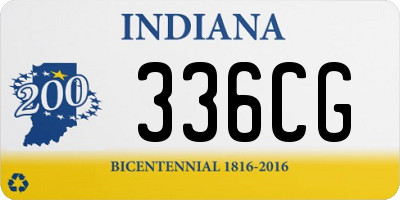 IN license plate 336CG