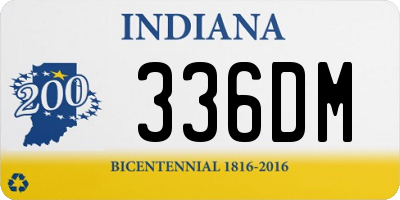 IN license plate 336DM