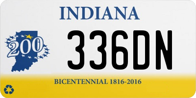 IN license plate 336DN