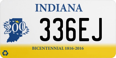 IN license plate 336EJ