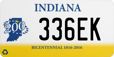 IN license plate 336EK