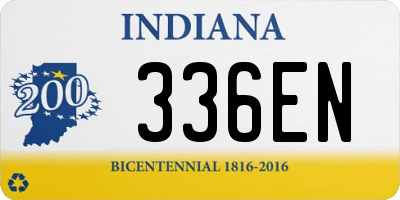 IN license plate 336EN