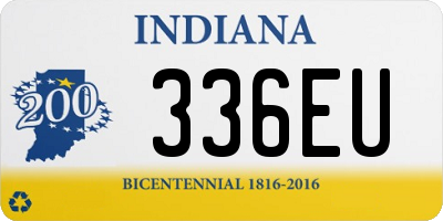 IN license plate 336EU