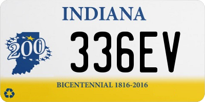 IN license plate 336EV