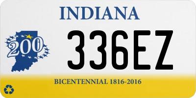 IN license plate 336EZ