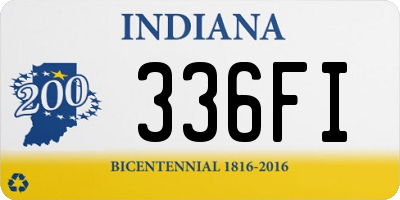 IN license plate 336FI