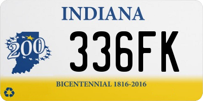 IN license plate 336FK