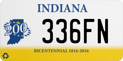 IN license plate 336FN