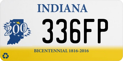 IN license plate 336FP