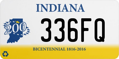 IN license plate 336FQ