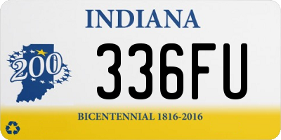 IN license plate 336FU