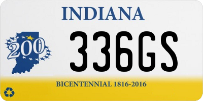 IN license plate 336GS