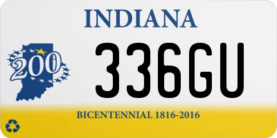 IN license plate 336GU