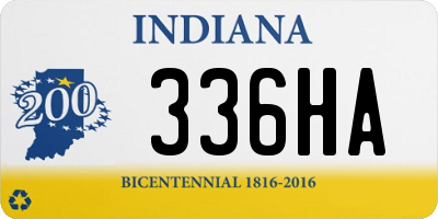 IN license plate 336HA