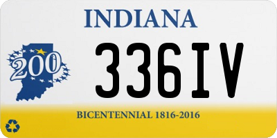 IN license plate 336IV