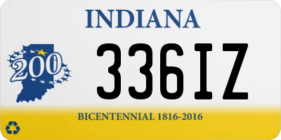 IN license plate 336IZ