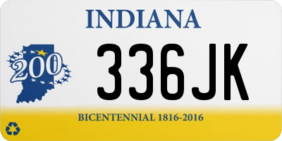 IN license plate 336JK