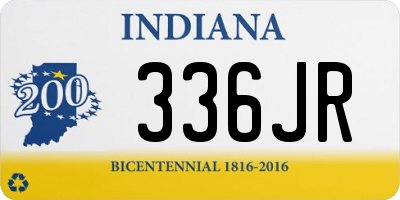 IN license plate 336JR