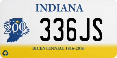 IN license plate 336JS