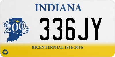 IN license plate 336JY