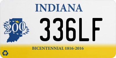 IN license plate 336LF