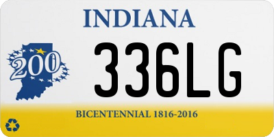 IN license plate 336LG