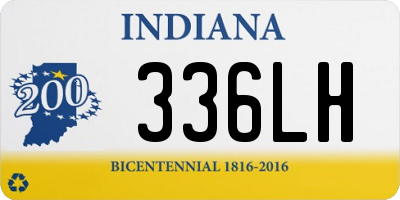 IN license plate 336LH