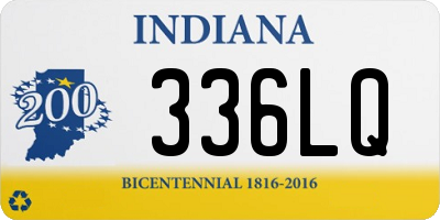 IN license plate 336LQ