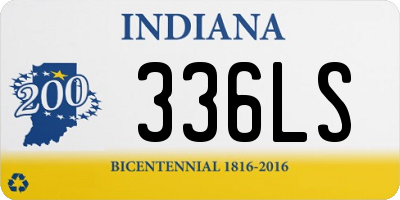 IN license plate 336LS