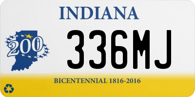 IN license plate 336MJ