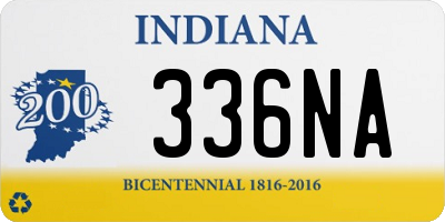 IN license plate 336NA