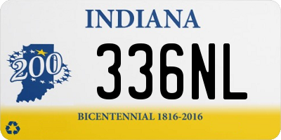 IN license plate 336NL