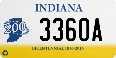 IN license plate 336OA