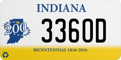 IN license plate 336OD