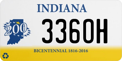 IN license plate 336OH