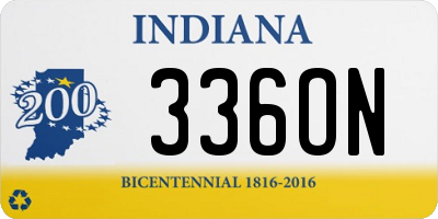 IN license plate 336ON