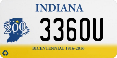 IN license plate 336OU