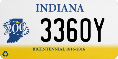 IN license plate 336OY