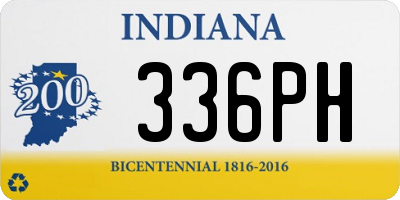 IN license plate 336PH