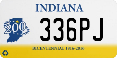 IN license plate 336PJ