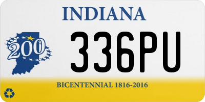IN license plate 336PU