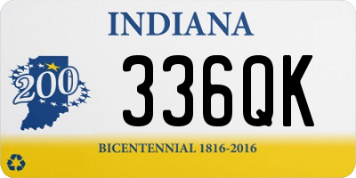 IN license plate 336QK