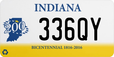 IN license plate 336QY