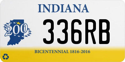 IN license plate 336RB