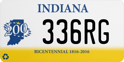 IN license plate 336RG